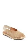 Born B?rn Shilo Slingback Espadrille In Taupe Suede