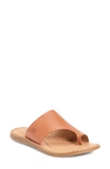 Born Inti Slide Sandal In Brown Leather