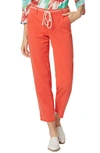 Nydj Relaxed Trouser Pants In Stretch Twill In Orange Poppy