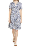 Beachlunchlounge Coley Print Tiered Shift Dress In Abstract Nouveau