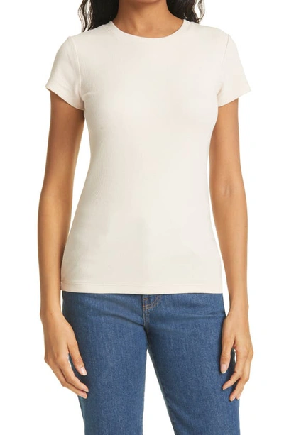 Club Monaco Bowee Rib T-shirt In Light Pink