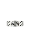 Gucci Interlocking-g Sterling Silver Ring In Silver