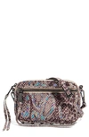 Aimee Kestenberg Let's Ride Mini Leather Crossbody Bag In Mystic Snake