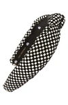 LELE SADOUGHI SLIM CHECKERED KNOTTED HEADBAND,LSHA408BW