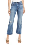 Askk Ny High Waist Ankle Flare Jeans In Messerole