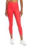 Girlfriend Collective High Waist 7/8 Leggings In Geranium