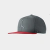Nike Jordan Pro Jumpman Snapback Hat In Flint Grey/gym Red/black/flint Grey