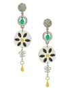 Amir Slama Flower Earrings In Nude