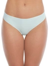 Calvin Klein Invisibles Thong In Aqua Luster