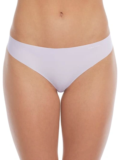 Calvin Klein Invisibles Thong In Ambient Lavender
