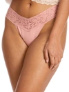 Hanky Panky Low-rise Organic Cotton Thong In Rooibos