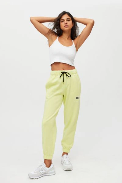 P.e Nation Heads Up Logo Jogger Pant In Yellow