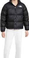 The North Face Solid Color Padded Jacket With Embroidered Logo In Tnf Black