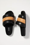 Roam The Puffy Slide Sandal In Beige/black In Assorted