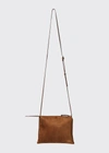 The Row Womens Caramel Shg Nu Mini Suede Cross-body Bag In Caramel