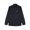 FRED PERRY M8501 NAVY COTTON OXFORD SHIRT,4047241