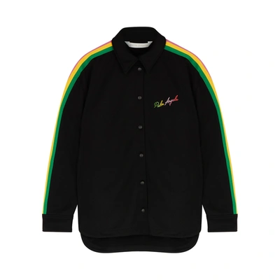 Palm Angels Miami Logo-embroidered Shirt In Black