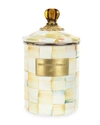 Mackenzie-childs Parchment Check Large Canister