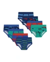 Andy & Evan Little Boy's And Boy's 8-pack Briefs In Blue Travel