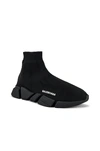 Balenciaga High-top Sneakers With Sock-like Silhouette And Chunky Sole In Black