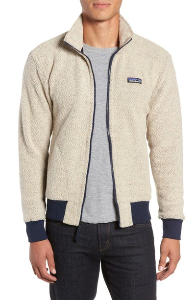 Patagonia Woolyester Fleece Jacket In Oatmeal Heather