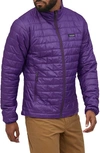 Patagonia Nano Puff Water Resistant Jacket In Purple