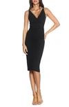 Dress The Population Anita Crepe Cocktail Dress In Black