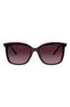 Michael Kors 61mm Gradient Square Sunglasses In Cordovan