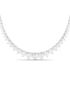Hautecarat Graduated Lab Created Diamond Necklace In White Gold