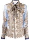 ZIMMERMANN PAISLEY-PRINT PUSSY BOW SHIRT