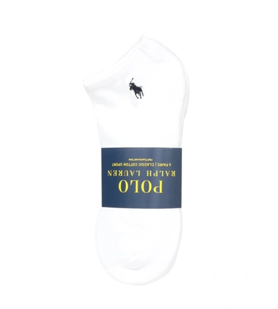 Polo Ralph Lauren 6-pairs White Classic Cotton Sport Socks