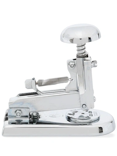 El Casco Chrome Plated Desk Stapler In Silber