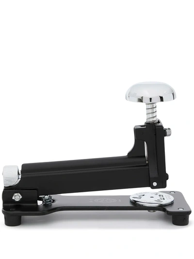 El Casco Polished Chrome Desk Stapler In Schwarz
