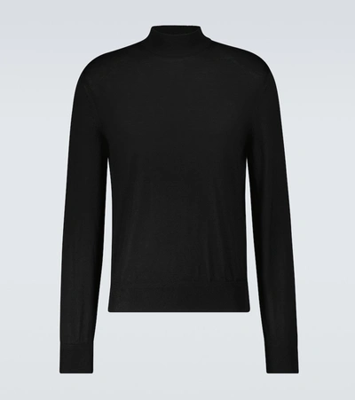 Tom Ford Cashmere And Silk Turtleneck Sweater In Black