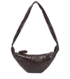 Lemaire Womens Dark Chocolate Croissant Medium Leather Cross-body Bag In Brown