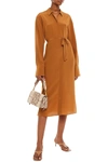 JOSEPH SILK CREPE DE CHINE MIDI SHIRT DRESS,3074457345626259751