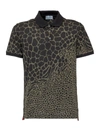 FERRAGAMO SALVATORE FERRAGAMO ANIMAL PRINT POLO SHIRT