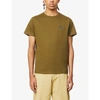 Loewe Anagram-embroidered Cotton T-shirt In Khaki