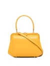 Ulyana Sergeenko Class Leather Tote Bag In Gelb