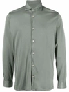 FEDELI JERSEY BUTTON DOWN SHIRT