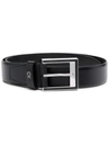 Calvin Klein Jeans Men's Textured Leather Belt In Schwarz