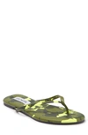 Steve Madden Tay Flip Flop In Camoflage