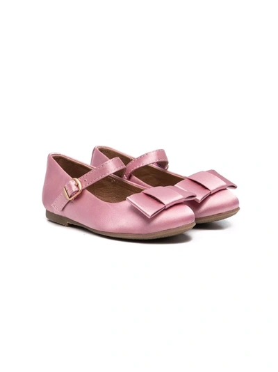 Age Of Innocence Kids' Ellen Bow-detail Ballerina Shoes In Pink