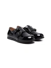 AGE OF INNOCENCE PATENT-LEATHER MONK SHOES