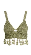 ROSIE ASSOULIN KNIT CARMEN MIRANDA BRALETTE TOP,ROSDB30025