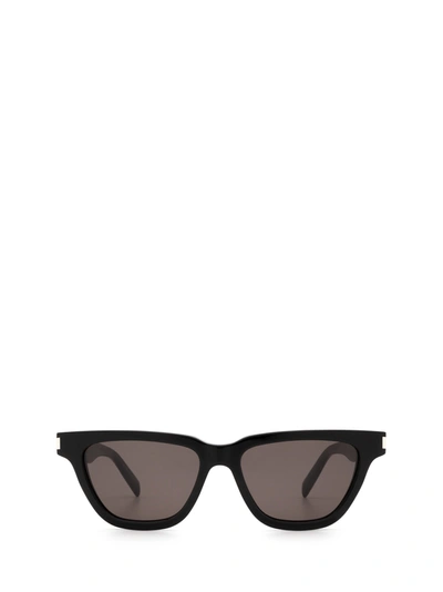 Saint Laurent Sl 462 Sulpice Acetate Sunglasses In Black Black Black