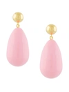 Eshvi Teardrop Hanging Earrings In Rosa