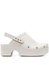 Xocoi Slingback Mule Clog Shoes In Grey