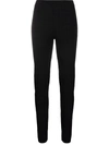 Givenchy Monogram-pattern Knitted Leggings In Black