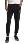Nike Club Pocket Fleece Joggers In Black/white